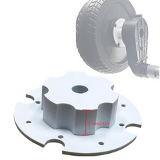 LANYINDI 파워 휠 기어박스 연장 어댑터 자동차 타이어 연결 클립 업그레이드 교체 부품 고무 2개270348