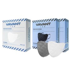 바반트랩 2단 패션마스크 다크그레이 소형 20매입 + 화이트 소형 10매입 바반트2D컬러마스크, 30개