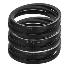 HARFINGTON 3피스 Z-57 Z 타입 V-벨트 1450mm/57.1인치 내부 길이 x 0.37cm 너비 x 0.25인치 높이 Z 타입 폐쇄 루프 고무 변속기 벨트, Z 43 1/4, 3