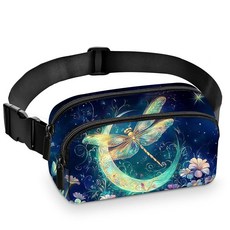 여성용 패니 팩 벨트 백 경량 크로스바디 백 패션 허리 파우치 조절 가능한 스트랩 포함 스포츠 러닝 하이킹 캠핑 사이클링 메탈릭 패셔너블한 캐주얼