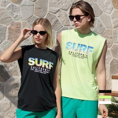 제인코트[NC 엑스코점]티막#UV차단넉넉한 피팅감#가볍고 부드러드러운 흡습속건의 쾌적함#남여공용 루즈핏 민소매 래쉬가드 GKM5004BK