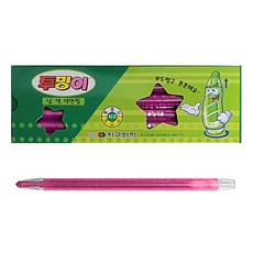 지구화학 학생용색연필 투명이 낱색 12자루, 분홍
