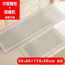 일상쏙 빨아쓰는 규조토 주방 발매트 부엌 싱크대 매트, 스프링베이지, 1세트