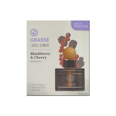 불스원 프리미엄 그라스 차량용 디퓨저 105ml, (블랙베리&체리), 1개