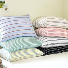 [더 자리] 미드센츄리 모던 스트라이프 베개커버 40x60 (7color) 1p, 색상:브릿지밴드 40x60 1장