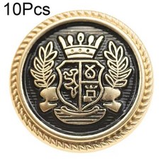 예쁜단추 수입단추 금속 버튼 패턴 생크 골든 영국 빈티지 대학 스타일 정장 핸드 코트 의류, 1개, 6) 02 - 18MM