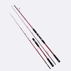 碳素近海船釣竿 長節沉船底釣海釣竿 路亞竿 鱸魚鐵板慢搖桿 釣竿繼竿筏竿, 紅色戰神,1.5m(一節半)
