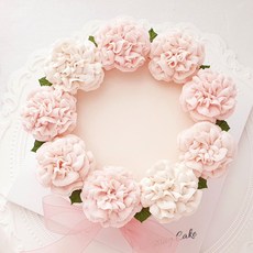 어버이날 스승의날 핑크 카네이션 케이크 앙금플라워 떡케이크 수제 떡케잌 서울 경기 배송, 2호, 단호박, 흑임자필링 + 호두 밤 클랜베리, 2개, 700g