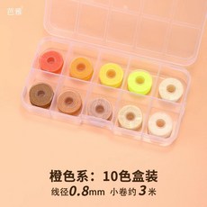 수공예 실버 공예 핸드메이드 메탈릭실 골드스티칭, 1개, BO. 입문자용 팩 오렌지 즈 0색 박스 세트 지름 0