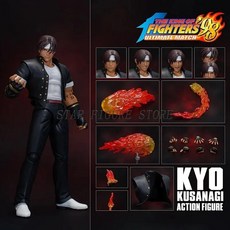 킹 파이터즈 쿄 쿠사나기 액션 피규어 토이 입상 모델 이동식 선물, 1개, 색상: 1. B No Box