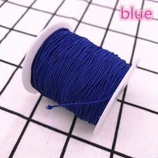 새로운 10 야드/로트 1.0mm 라운드 Hight-탄성 밴드 스풀 바느질 밴드 쥬얼리에 대한 플랫 탄성 코드 Diy