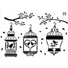 型染版 ST-B50-0077 蝶古巴特DIY簍空模板 塗鴉模版 繪畫模版, 1個, B50-0077