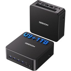 GEEKOM IT13 미니 PC 2025 에디션 인텔 13세대 i9 13900HK 프로세서 3년 품질 보증 32GB RAM 1TB NVMe SSD NUC13 데스크톱 컴퓨터 W, Navy Blue