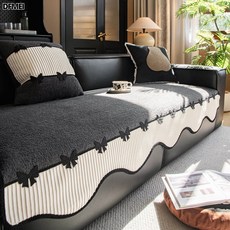 DFMEI 2025新款沙發墊子四季通用異形不規則防滑簡約雪尼爾直排坐墊子套, 1件, 碟依-深灰