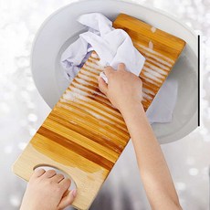 손잡이 대나무 플랫 손세탁 욕실빨래판 40cm 빨래용품 손빨래판 손빨래용 빨래판대