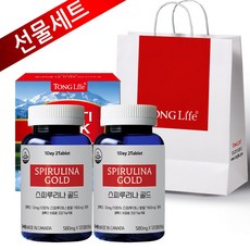 Canada 캐나다 직수입 통라이프 스피루리나 골드100% 2병-선물세트, 2개, 120회분