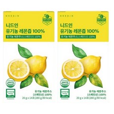 상세페이지참조니드인 유기농 레몬즙 14포 x 2박스, 20g