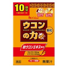 [일본정품]하우스 우콘노치카라 분말타입 10회분 4530503703833, 1개, 11g