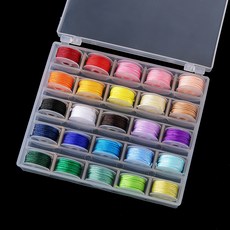 迷你72號線全套裝16/25/36色盒裝手工編繩線手鍊DIY材料串珠繩, 72號玉線25色B套裝3米/色, 1個