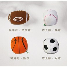 心僕 Simple Sense 貓孩貓薄荷/木天蓼填充玩具 體育球組，安全材質，趣味互動, 1個