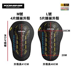 【PUPU SHOP】KOMINE 日本 SK829 CE2級認證 護背 龜背 透氣 高活動力, Black, 1個