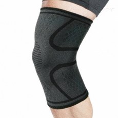 무릎 세이븐 블랙 1P 무릎보호대 흘러내림 방지, 1개