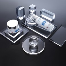 라이트앤 투명 아크릴 전시다이 디스플레이박스, 투명 전시다이 - 입방체(소)