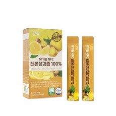 CNB 진저샷 순수 레몬생강즙 진액 생강레몬즙 원액스틱 14포 1박스, 20g