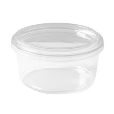 샐러드용기 과일컵 컵과일 12oz 평뚜껑 50p 슈크림 보틀케이크 디저트 케이스, 50개