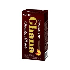 롯데 가나 초콜렛드링크, 190ml, 22개