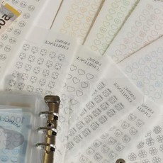 저축 챌린지 트래커 바인더 리필 속지 가계부 용돈기입장 절약 플래너 챌린지북 가정용, 1개, 04. 자유형-스마일