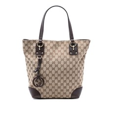구찌 중고 2016-2025 GG 캔버스 GG 참 토트 백