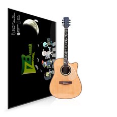 통기타 기타 투명 픽가드 보호필름, 상단 무광 픽가드, 상세 설명 참조, 1개