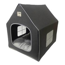 애견 텐트하우스 중소형 강아지 집 차콜 애견하우스 강아지집