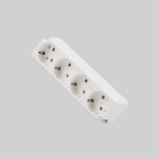 DS 노출콘센트 4구 단선 핀타입+글로벌커머스랩Shop, 빠른배송