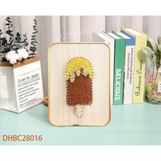 스트링아트 도안 DIY 나무 보드 공예품 장식품 소품 만들기, 15x20, 아이스바