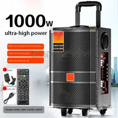 1000W 휴대용 스피커 무선 블루투스 야외 고출력 카라오케 고음량 서브우퍼 가정용 220V, 03 standard