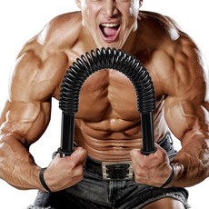 [ 786767 ] JAOTREL 파워 트위스터 바 상체 근력 트레이닝 가슴 어깨 팔뚝 이두박근 및 팔 강화 운동 장비용 튼튼한 빌더 (88파운드), 88 lbs, 1개