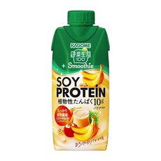 가고메 야채생활 100 Smoothie(스무디) SOY PROTEIN 소이프로틴 바나나 Mix 330ml×12개 단백질 10g, 330ml