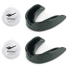 프로스펙스 카운터23 복싱 마우스피스+전용케이스 블랙(성인용), 블랙, 2개