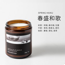 春盛和歌 香薰大豆蠟燭 200g, 1個, 6.春盛和歌
