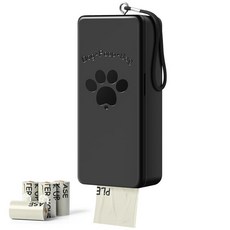 Qeerable 강아지 배변 봉투 디스펜서 - 실외 또는 실내 사용을 위한 벽걸이 형 마당 및 공원용 화이트 홀더 - 롤 4개 포함(60봉지), Black, Black