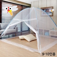 원터치모기장 바닥없는 간편한 모기장 텐트 9~10인용 특대형