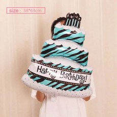달콤한 도넛 아이스크림 케이크 호일 풍선 사랑 헬륨 베이비 샤워 생일 파티 장식 어린이 장난감 디지털 그림 Globo, 기타, blue cake