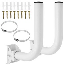 Uenhoy 2팩 범용 무선 브릿지 브래킷 마운트 야외 안테나 스타링크 AP 액세스 포인트 클라이언트 브릿지 CPE용 조절 가능한 J 폴 및 벽걸이 마운트