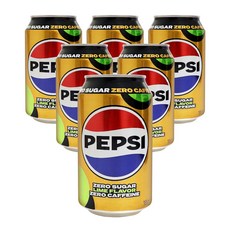 롯데칠성 펩시 제로카페인 라임 355ml 6입