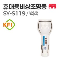 신영 휴대용비상조명등 KFI 비상등 구형 SY-S119 백색, 1개