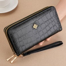 심플무늬 2단 지퍼지갑 여성 엄마선물 2단 지갑 중년 장 지퍼 dew+0402oI, 베이지_ONE