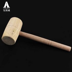 (샵타스틱) 찹쌀떡 메밀묵 나무 망치 원목 주방 망치, 1개