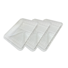 드림공간 플라스틱 로라판 페인트 트레이 투명판 일회용 400x300mm, 3개